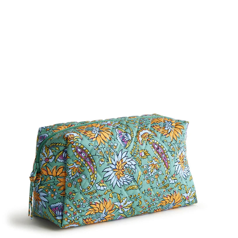 Vera Bradley Large Cosmetic Bag- Gemstone Paisley