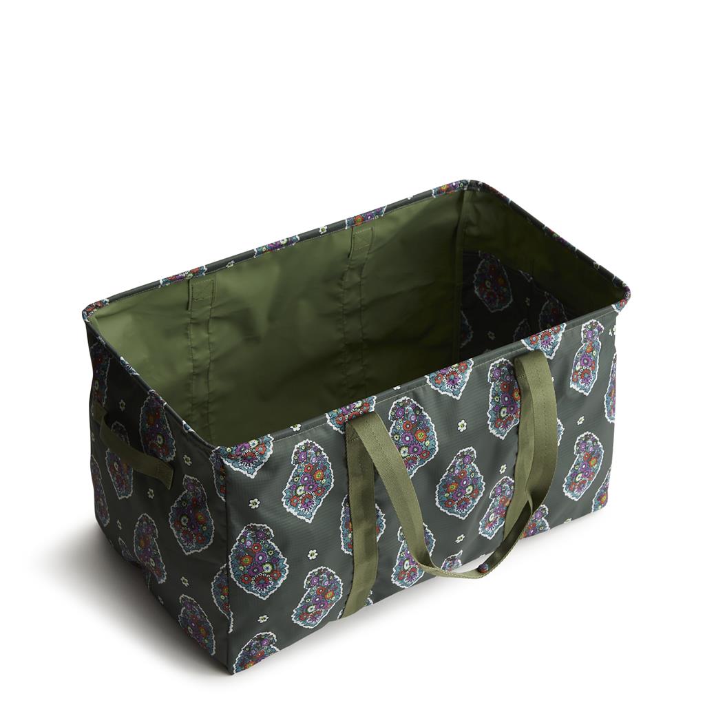 Vera Bradley Large Utility Tote in Ripstop Polyester - Kew Gardens Green