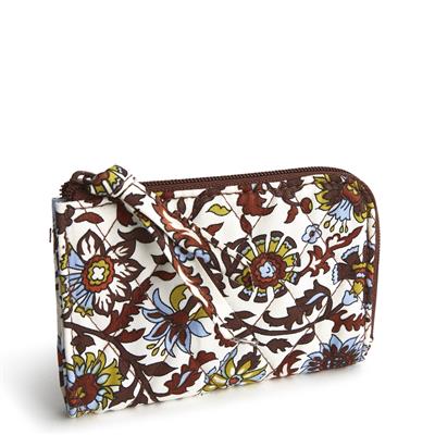 Vera Bradley Zip Card Pouch - Marrakesh Vines Cream