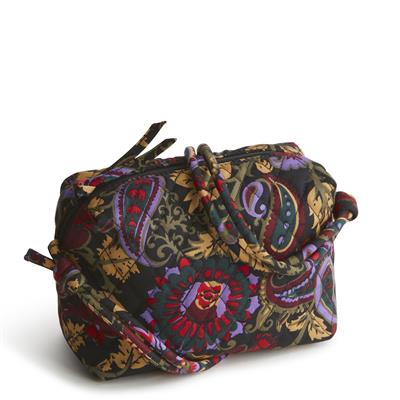 Vera Bradley Blake Crossbody in Cotton -Midnight Garden Paisley