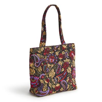 Vera Bradley Small Original Tote in Cotton-Midnight Garden Paisley