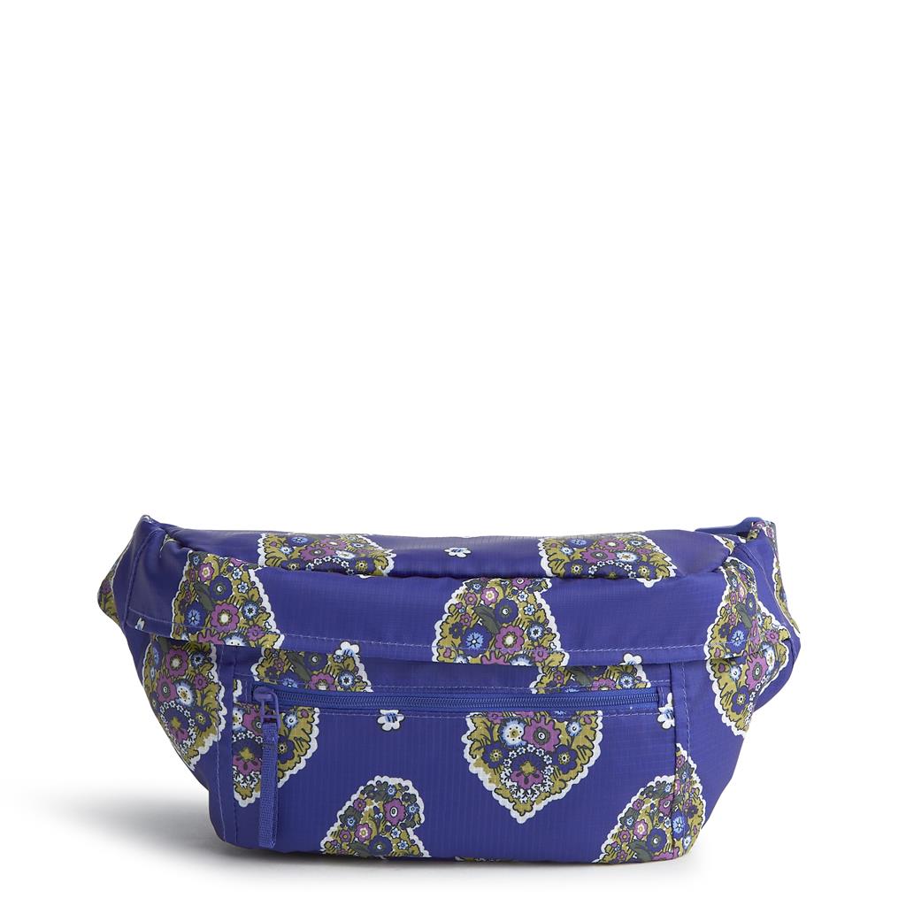 Vera Bradley Portnoy Belt Bag in Ripstop Polyester - Kew Gardens Blue