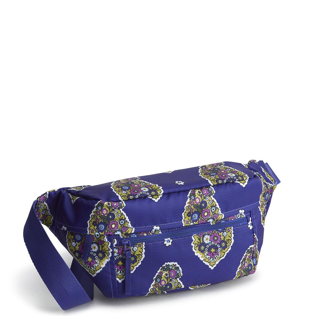 Vera Bradley Portnoy Belt Bag in Ripstop Polyester - Kew Gardens Blue