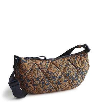 Vera Bradley Springbrook Sling Crossbody in Nylon-Lotus Montage Roasted Pecan