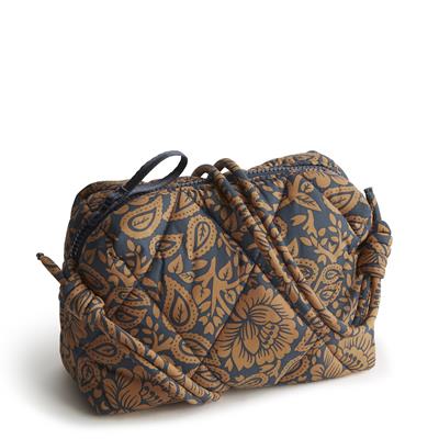 Vera Bradley Blake Crossbody in Nylon-Lotus Montage Roasted Pecan