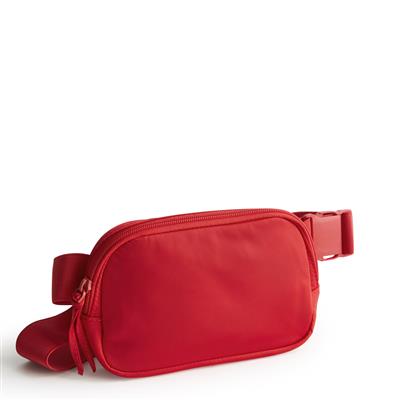 Vera Bradley Woodward Small Belt Bag in Nylon Twill-Goji Berry Red