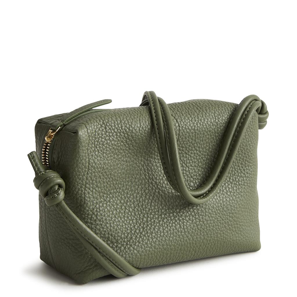 Vera Bradley Blake Crossbody in Leather - Bronze Green