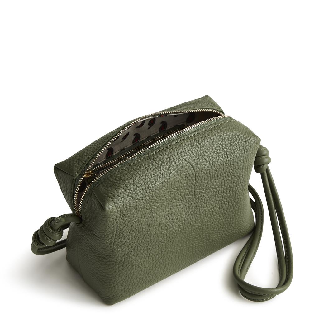 Vera Bradley Blake Crossbody in Leather - Bronze Green