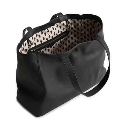 Vera Bradley Hathaway Tote in Leather - Moonless Night