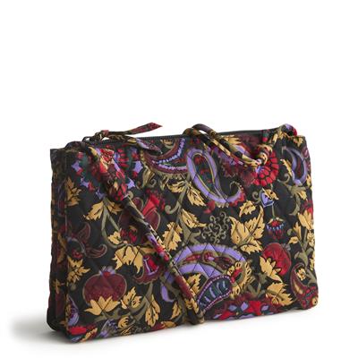 Vera Bradley Foxbury Crossbody in Cotton-Midnight Garden Paisley