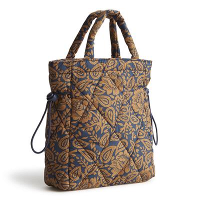 Vera Bradley Mini Original Tote in Nylon-Lotus Montage Roasted Pecan