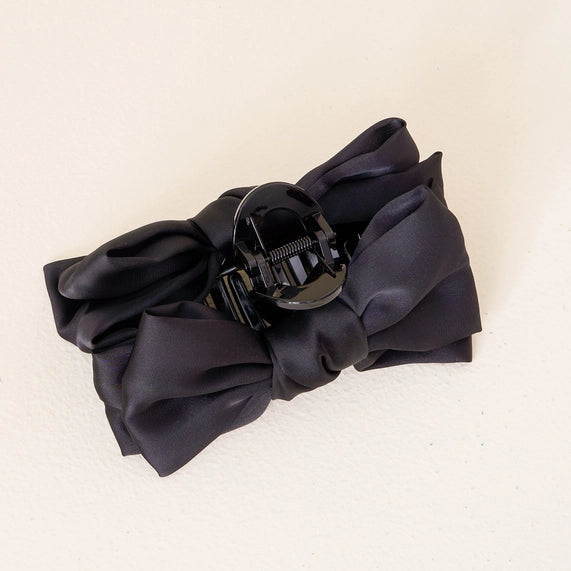 Satin Bow Claw Clips