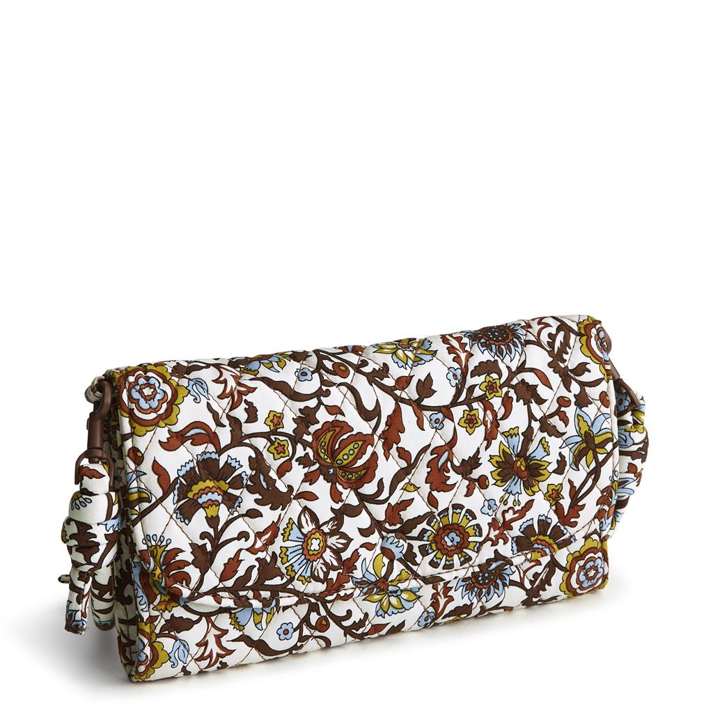 Vera Bradley Wildwood Wallet Crossbody - Marrakesh Vines Cream