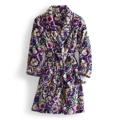 Vera Bradley Fleece Robe-Bossanova Misty Rose