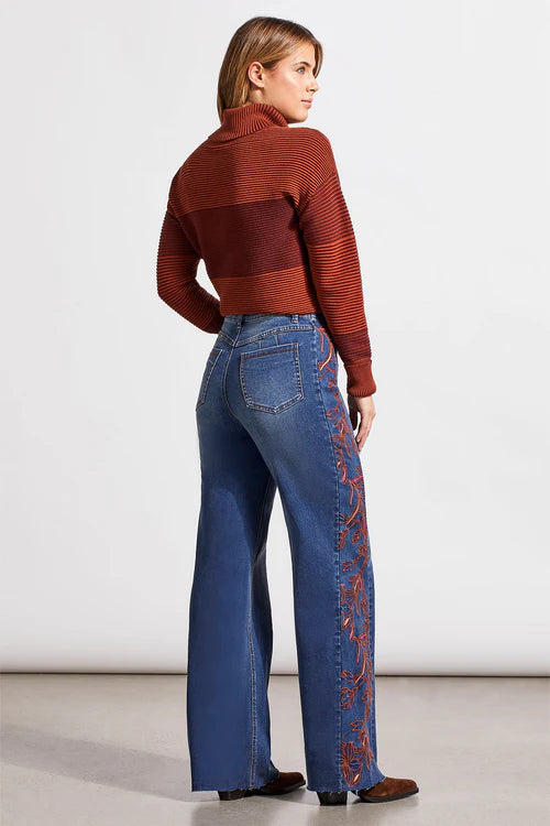 Tribal Brooke High Rise Jeans with Side Embroidery