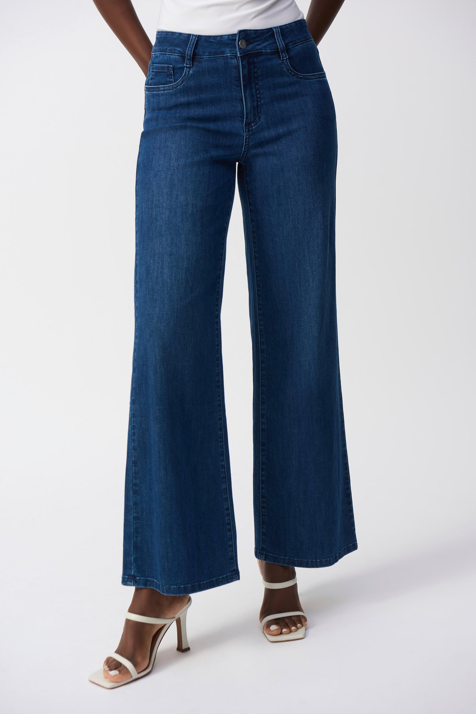 Joseph Ribkoff High-waisted Wide-leg Jeans