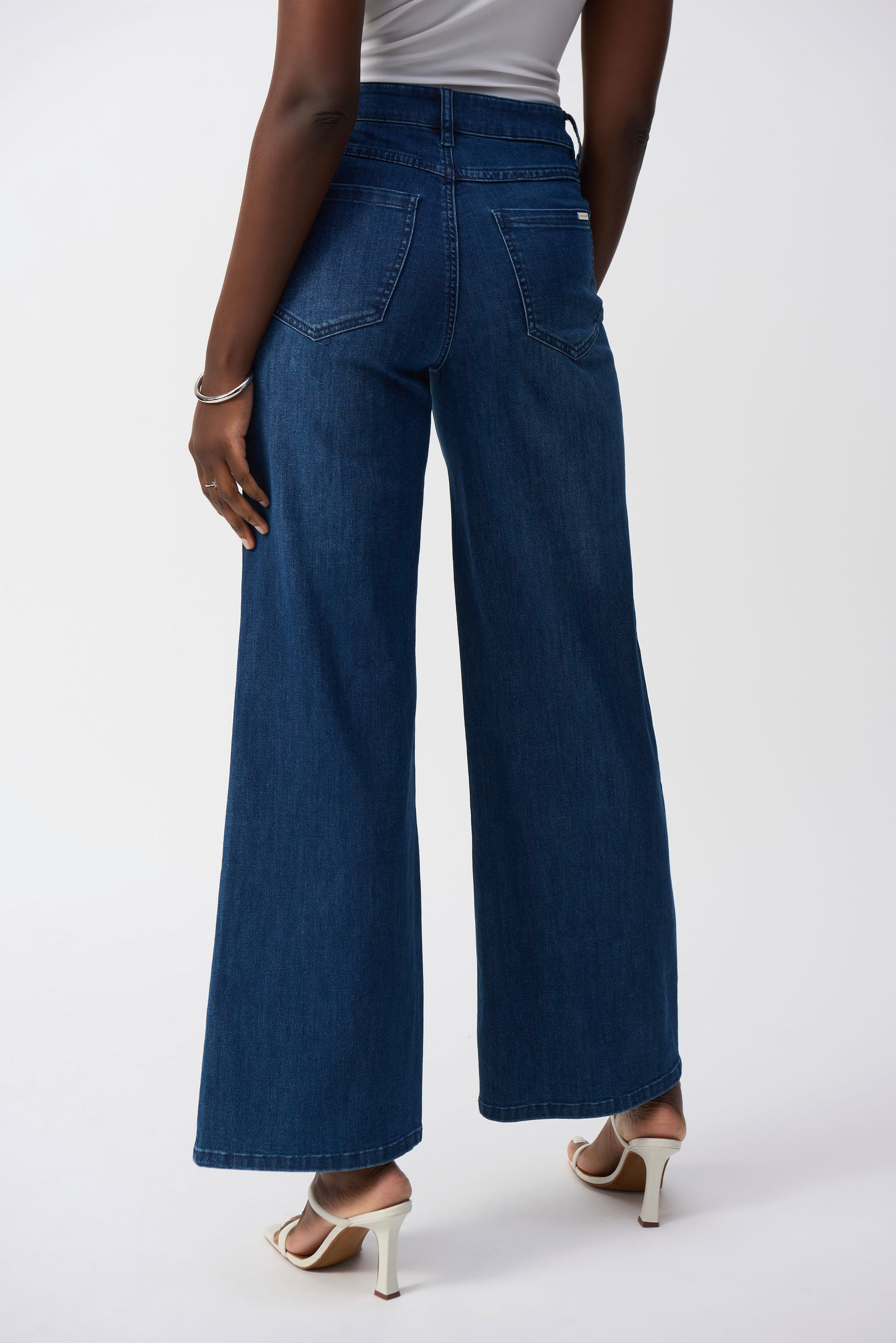 Joseph Ribkoff High-waisted Wide-leg Jeans