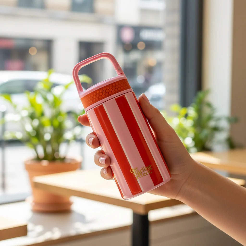 6 oz Lil' Bitty Bottle | Sicily Stripes Pink