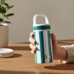 6 oz Lil' Bitty Bottle | Sicily Stripes Teal - Juli's Wearable Art