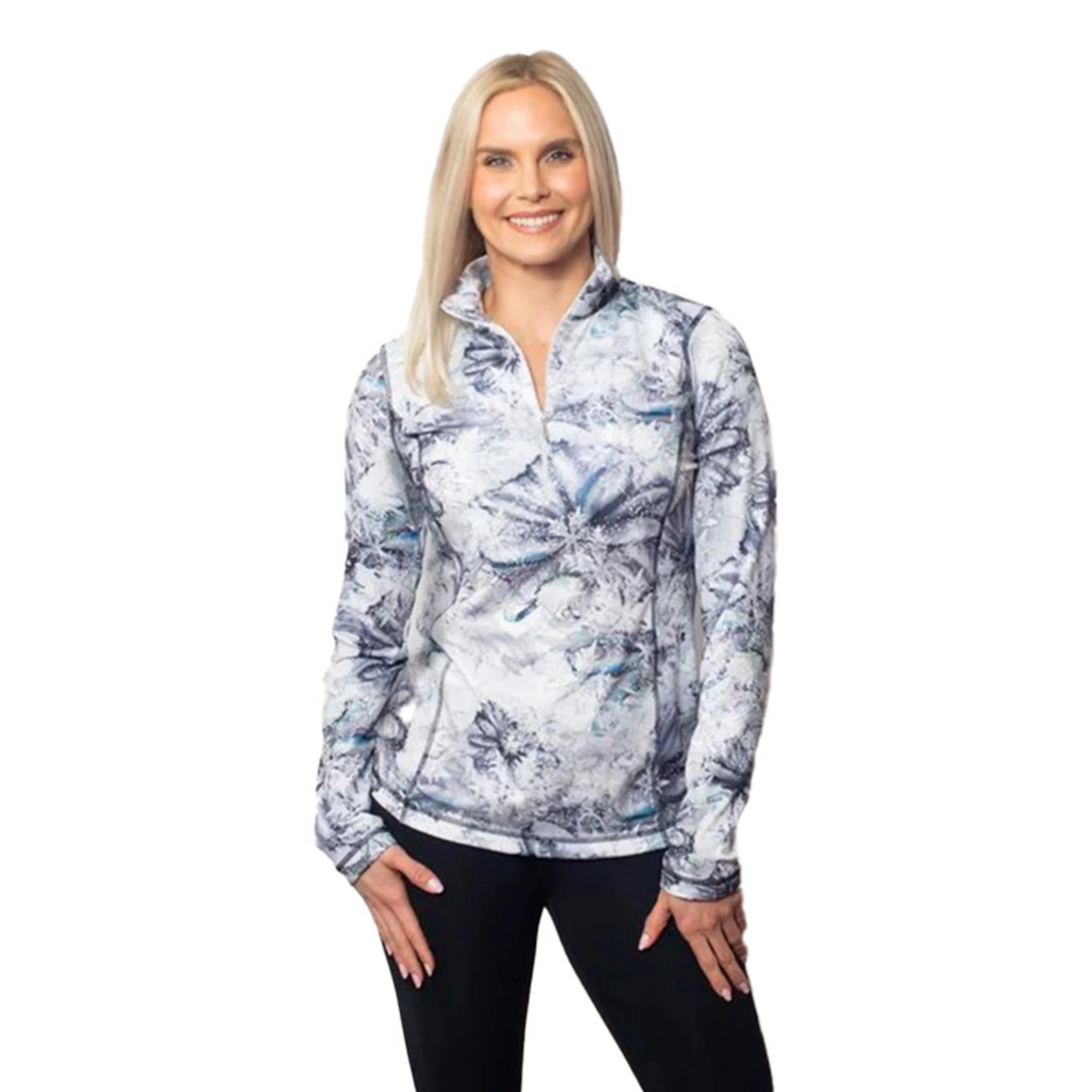 Sno Skins Micro Fiber Zip Neck - Women's Long Sleeve