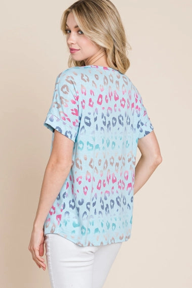 Colorful Animal Print T-Shirt