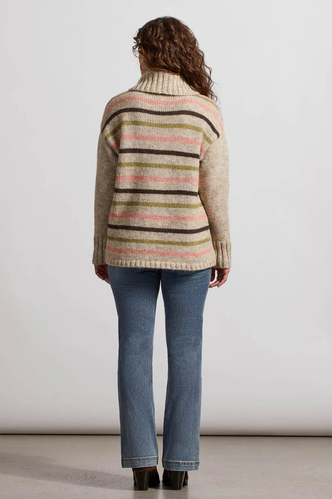 Tribal Intarsia Turtleneck Sweater