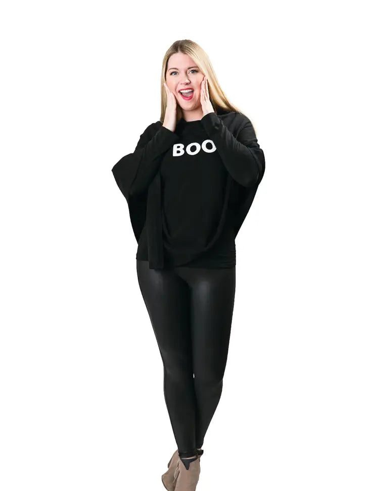 Halloween "Boo" Poncho