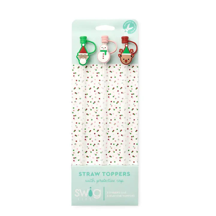 Swig Life - Christmas Crew Straw Topper Set