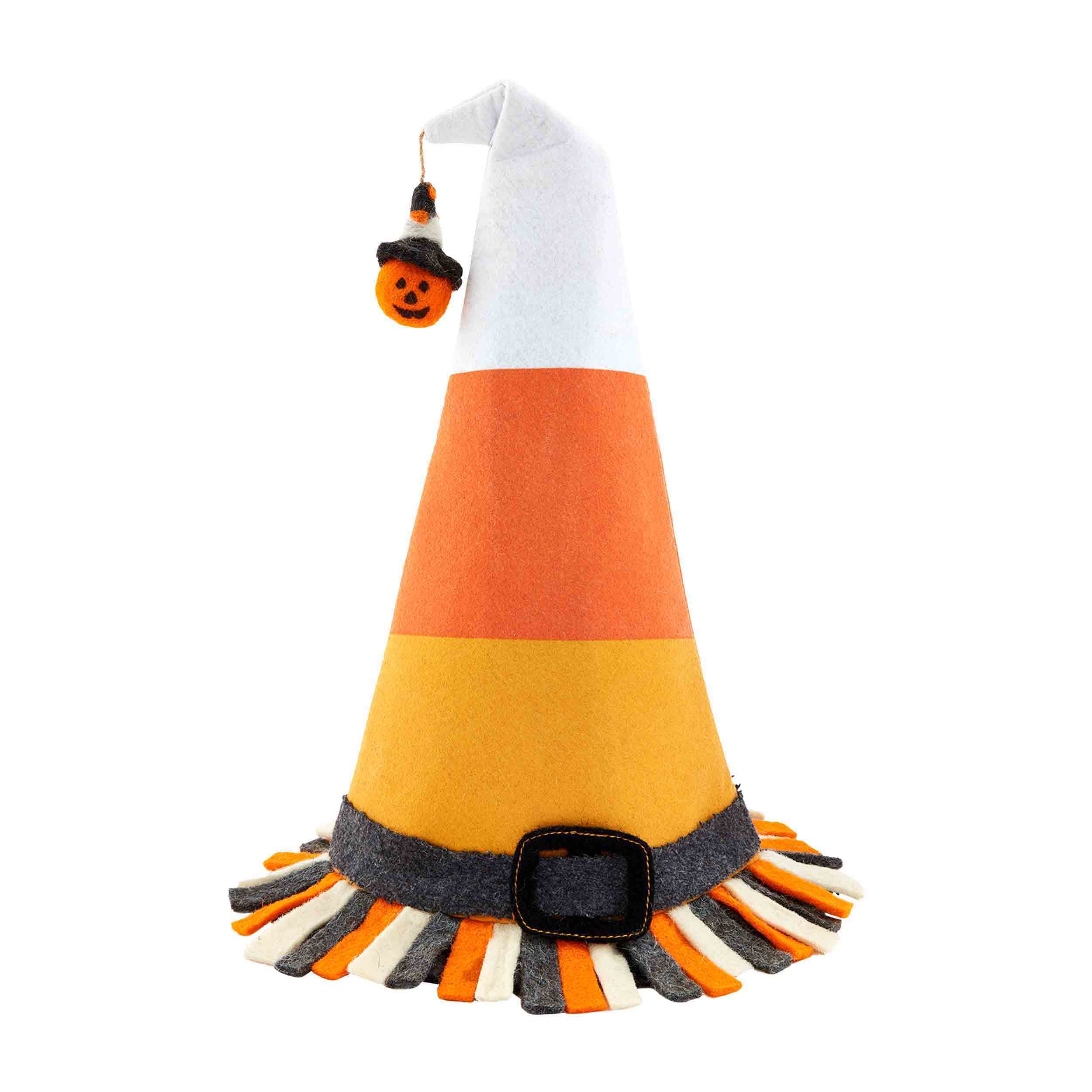 Mudpie Candy Corn Witch Hat Sitters