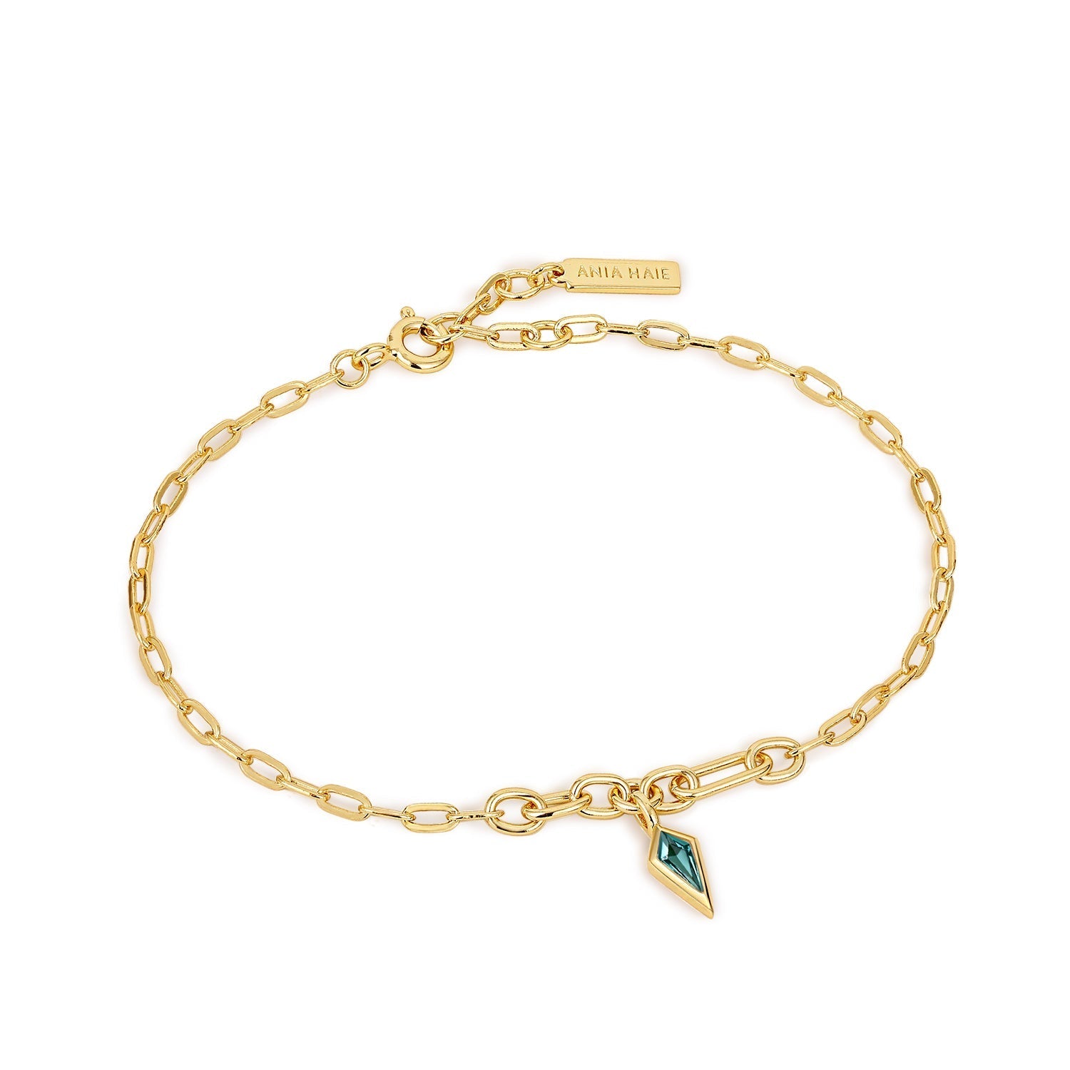 Ania Haie Sparkle Drop Pendant Chunky Chain Bracelets
