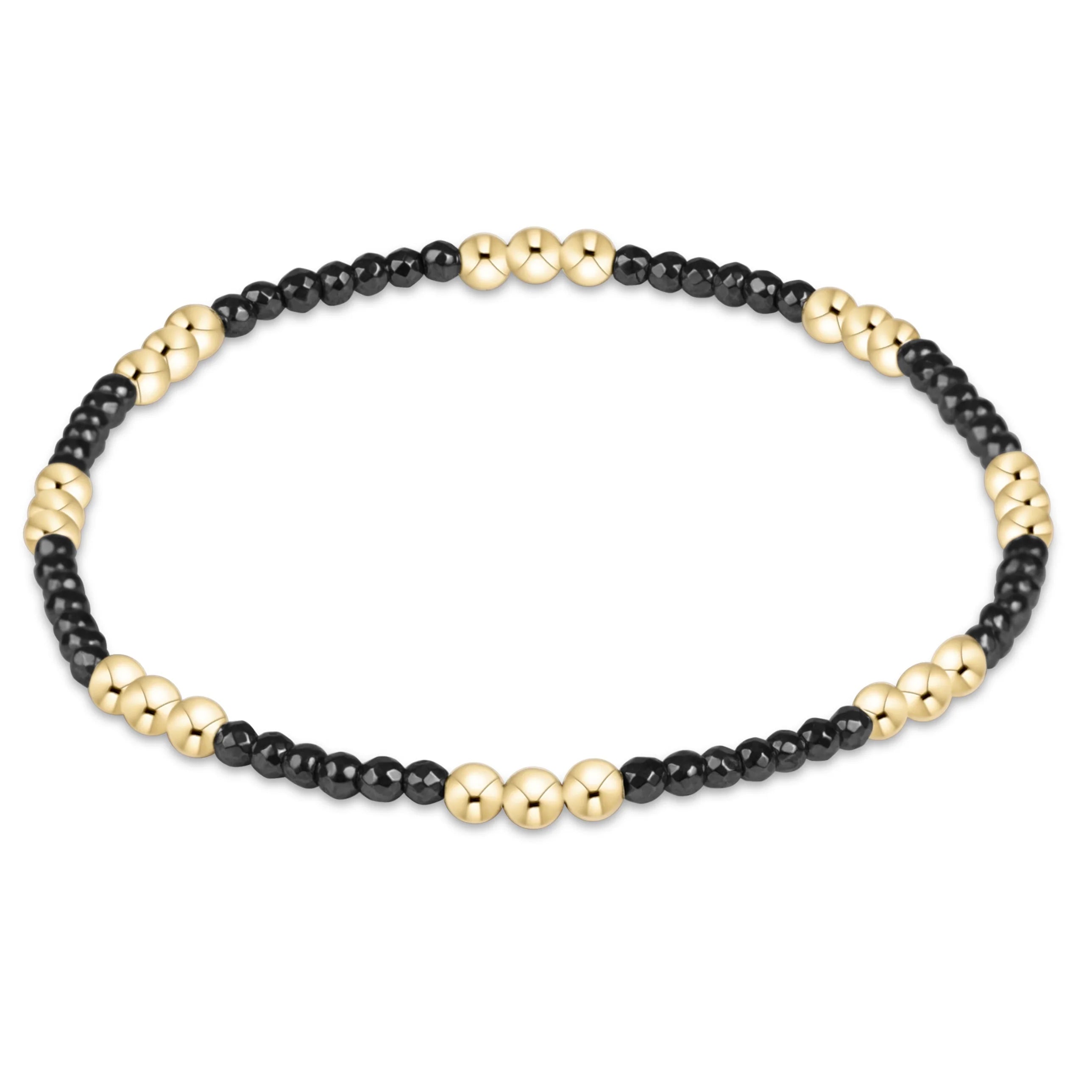 enewton Joy Faceted Hematite 2mm Bracelet | Gold