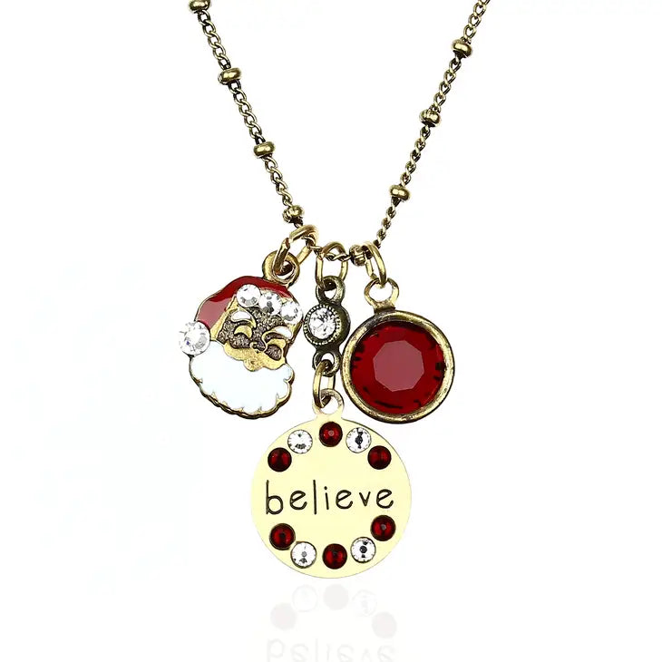 Anne Koplik Believe in Santa Jumble Necklace