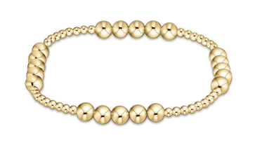 enewton Classic Blissful Pattern Gold Beaded Bracelets