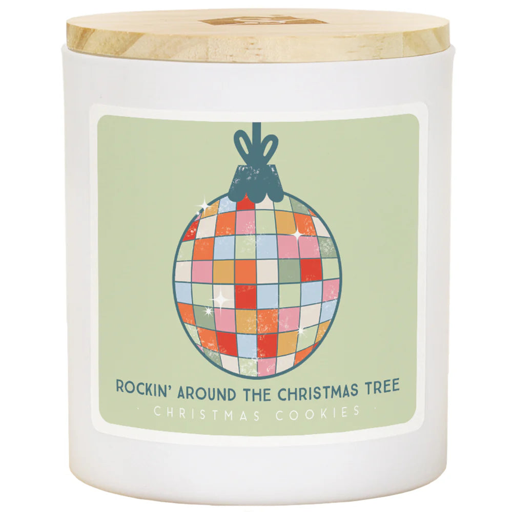 Rockin' around the Christmas Tree Disco Ball Candle