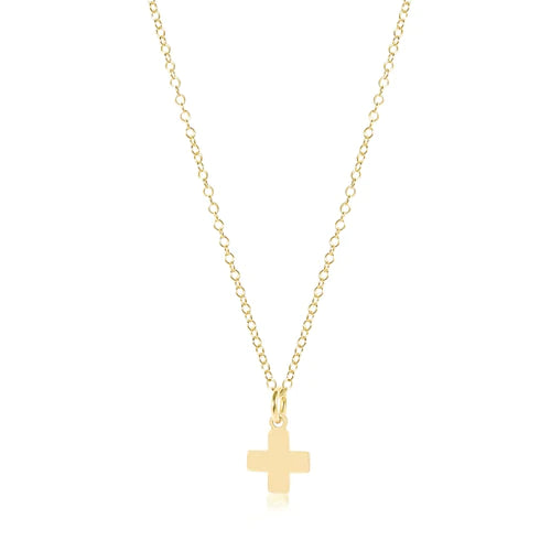 enewton Gold Signature Cross Charm Necklace