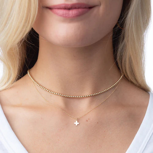 enewton Gold Signature Cross Charm Necklace