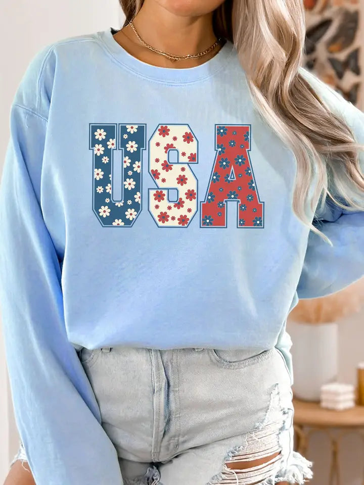 Daisy USA Patriotic Comfy Sweatshirt