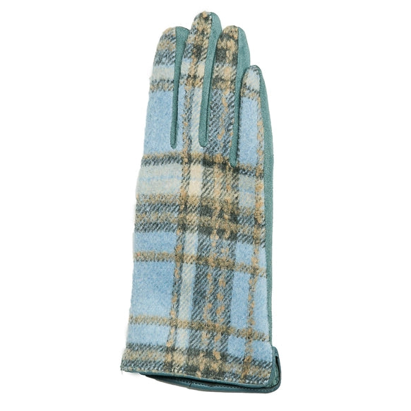 Dawn Plaid Touch Screen Fingertip Gloves