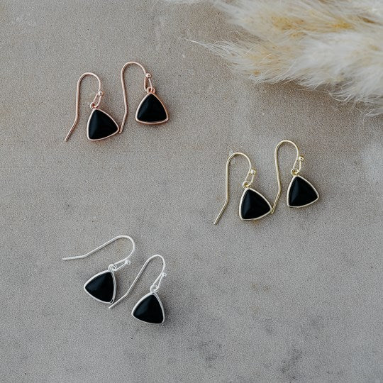 Elsie Black Onyx Earrings