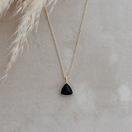 Elsie Black Onyx Pendant Necklaces