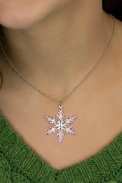 Anne Koplik Flykra Sparkling Snowflake Necklace