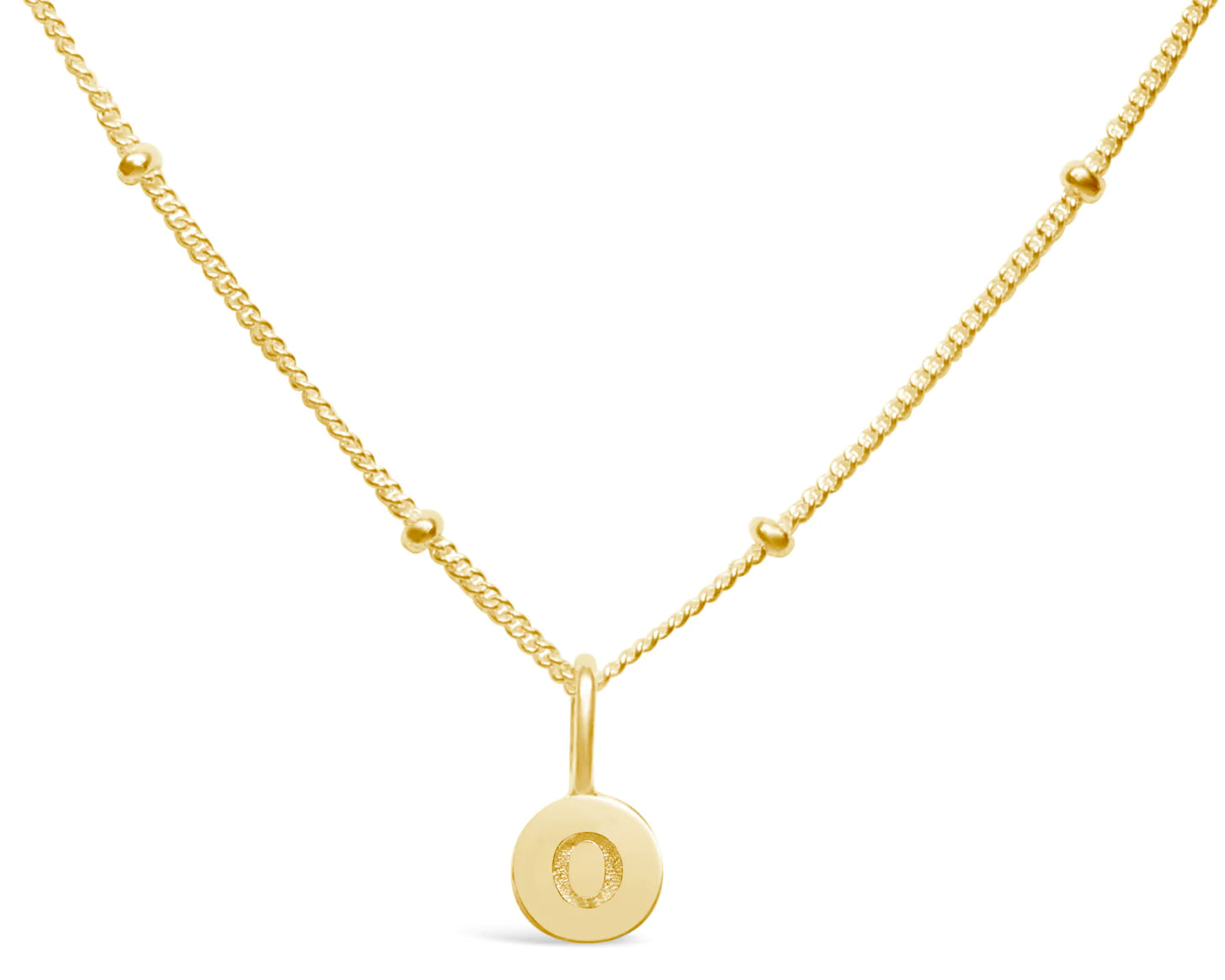 Stia Mini Love Letter Necklaces in Gold