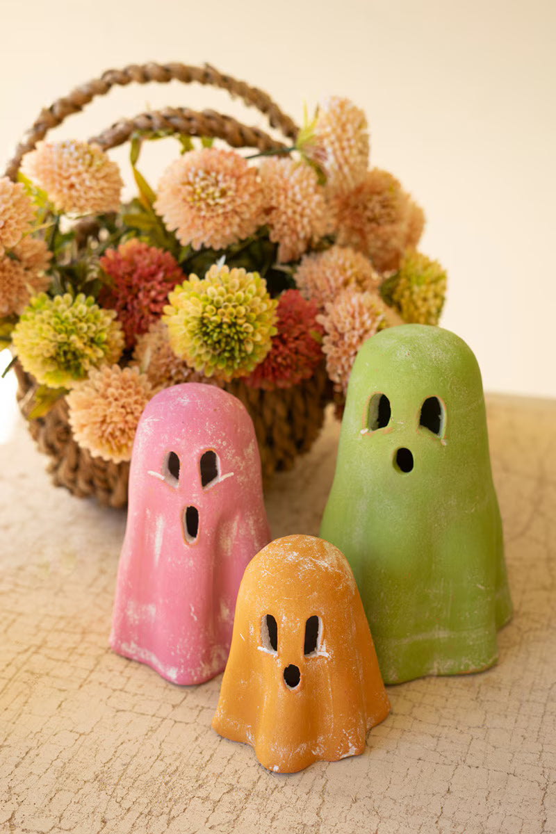 Handcrafted Clay Ghosts