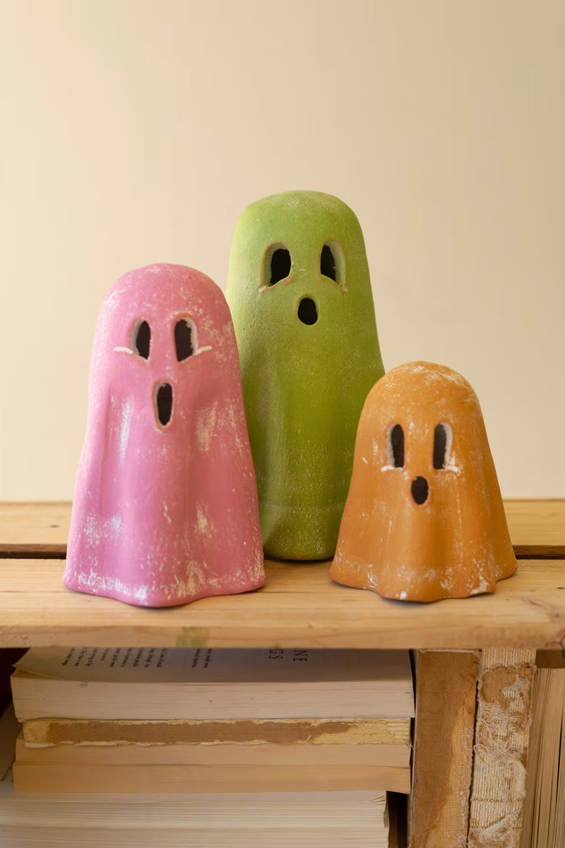 Handcrafted Clay Ghosts