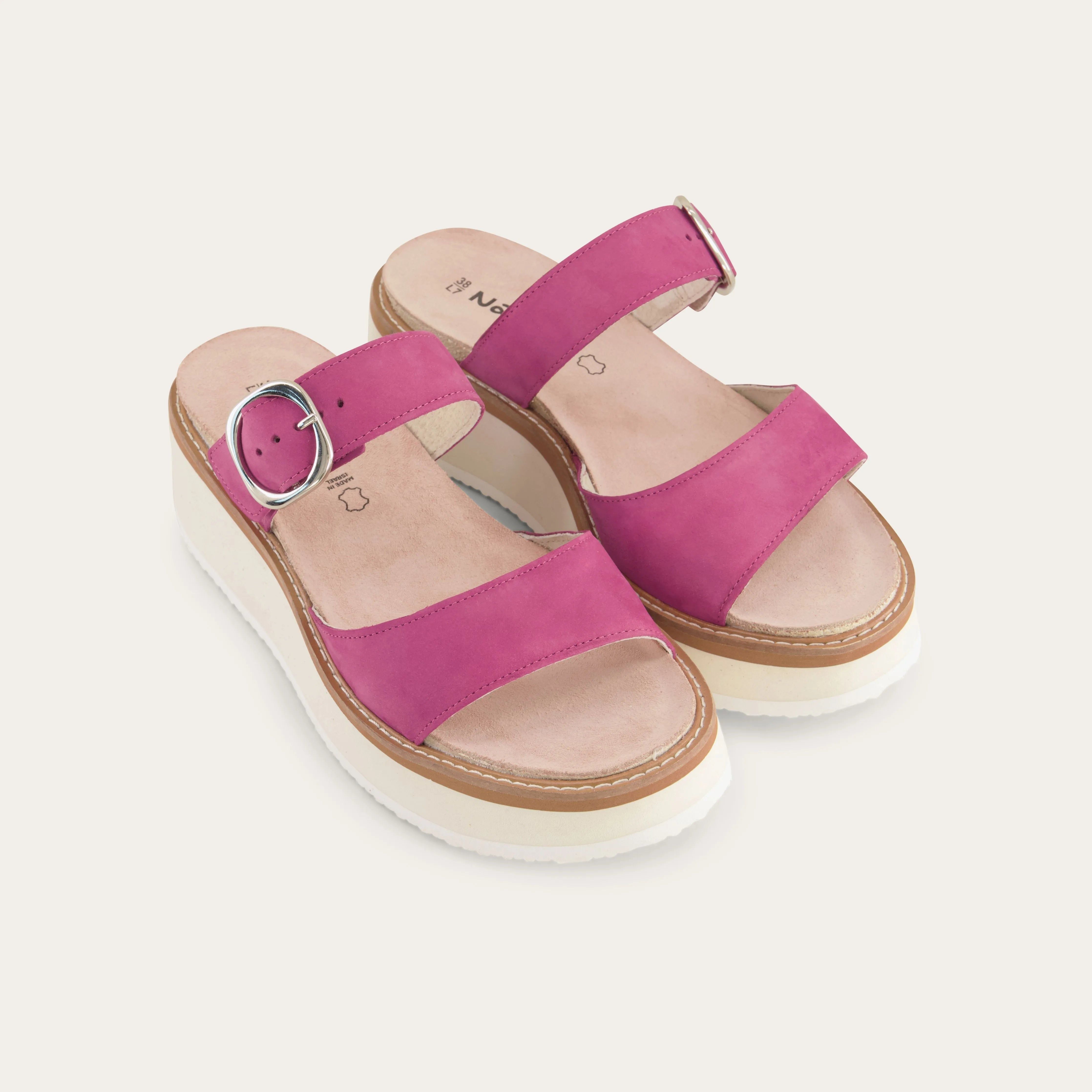 NAOT Halvah Sandals | Pink Plum Nubuck