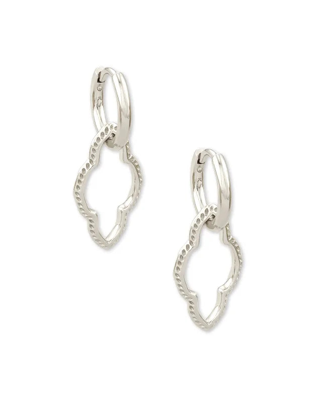 Kendra Scott Abbie Convertible Huggie Earrings in Silver