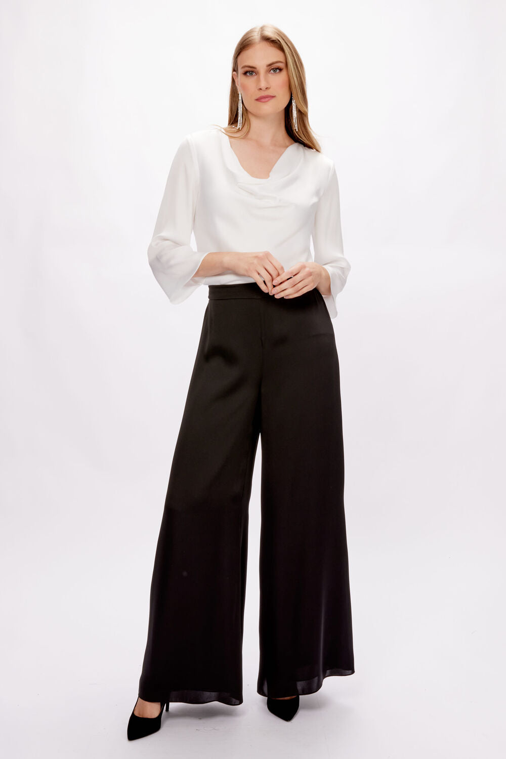 JOSEPH RIBKOFF  High-waisted Wide-leg Trousers