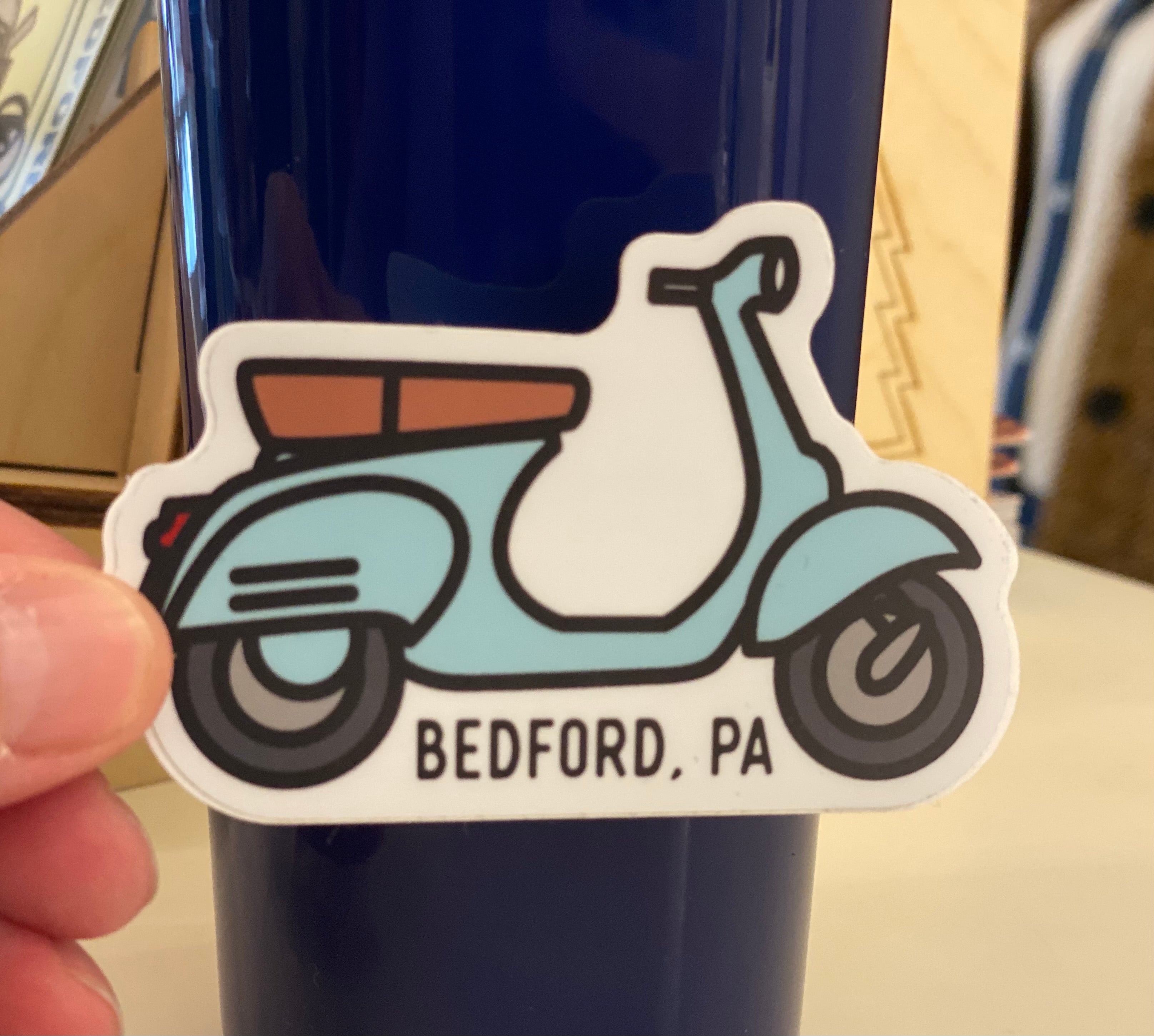 Blue Scooter Bedford, PA Sticker