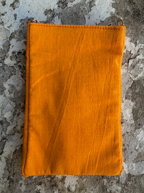 Beaded Phone Pouch| Oranges