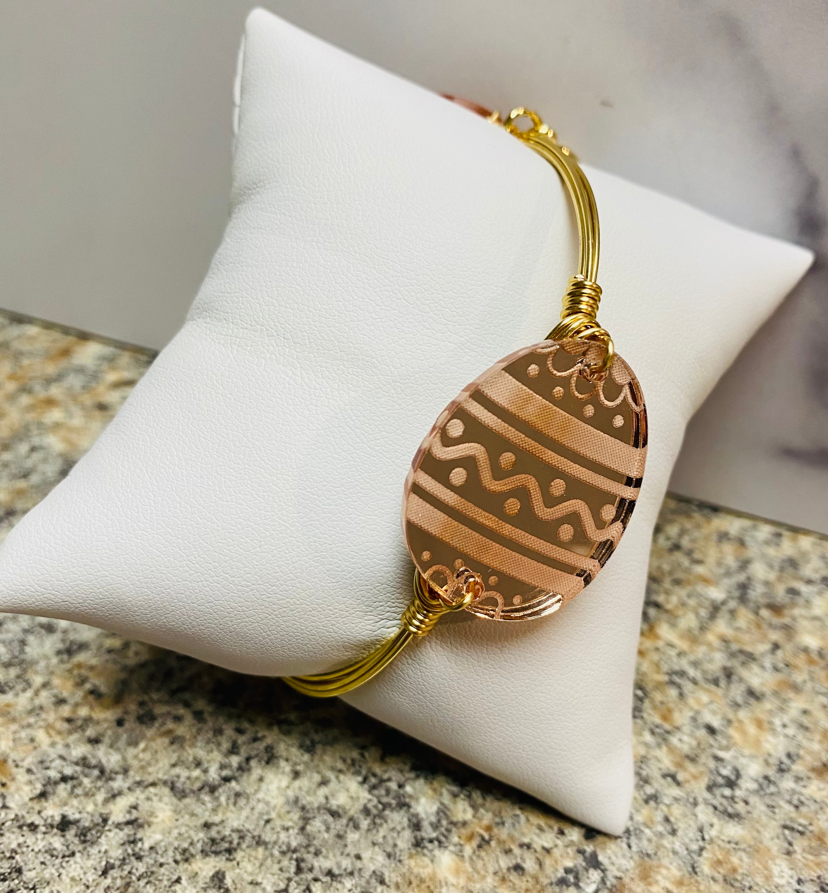 Bourbon & Boweties - Shiny Easter Egg Bangle Bracelet